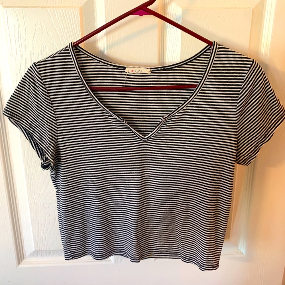 Striped Crop Top